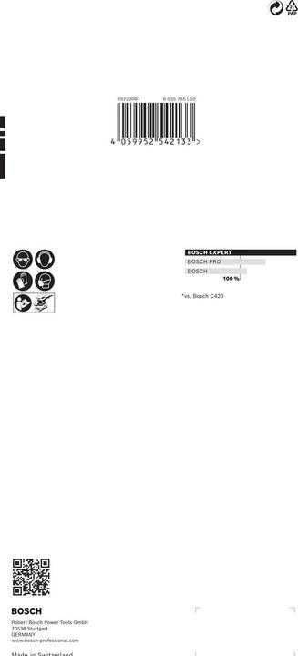Produktbild Bosch Professional Zubehör EXPERT C470 Schleifpapier mit 14 Löchern für Schwingschleifer, 115 x 230 mm, G 100, 10-tlg. (100)