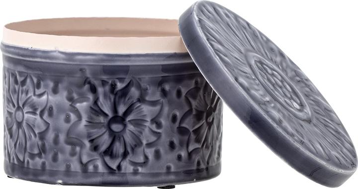 Actual product image Creative Collection Ena Jar w/Lid, Blue, Metal