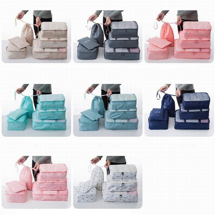 Image du produit JTI Set de sacs d'organisation, 6 pièces - Rose