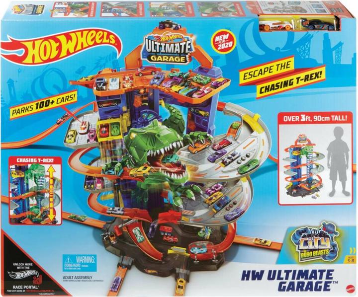 Immagine prodotto Hot Wheels Parcheggio della City Megacity con attacco di T-Rex