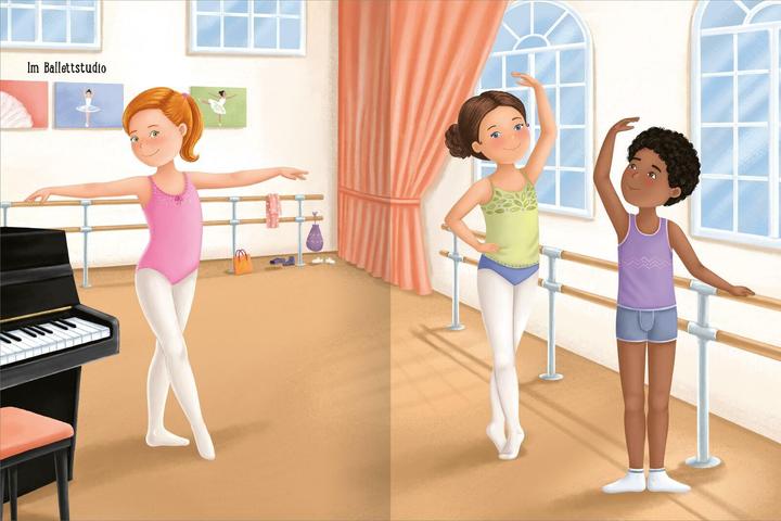 Actual product image First sticker dress-up dolls - ballet