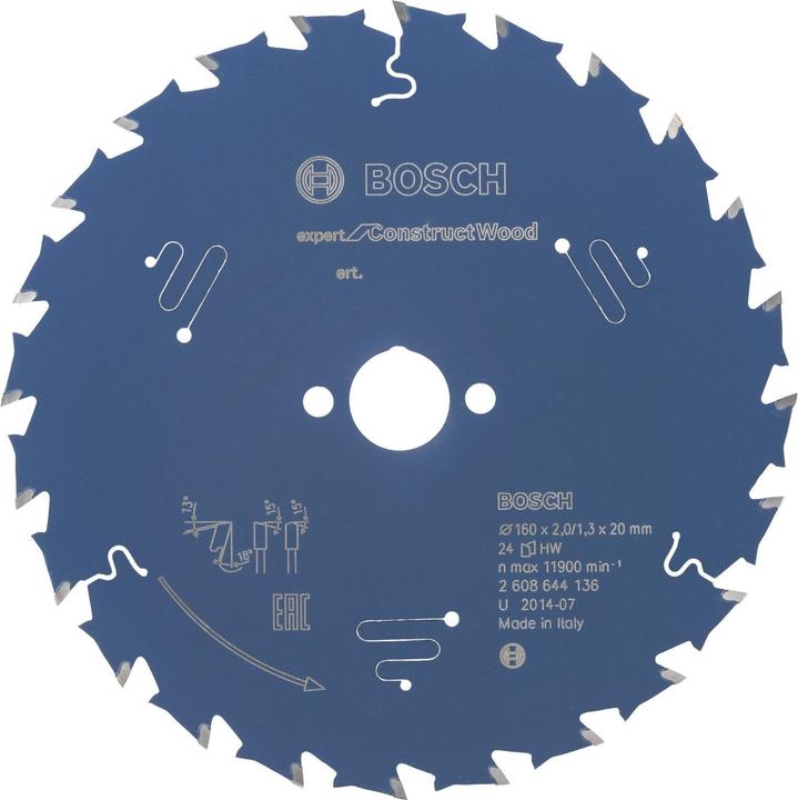 Actual product image Bosch Professional Zubehör Circular saw blade 160 x 20 x 1.3