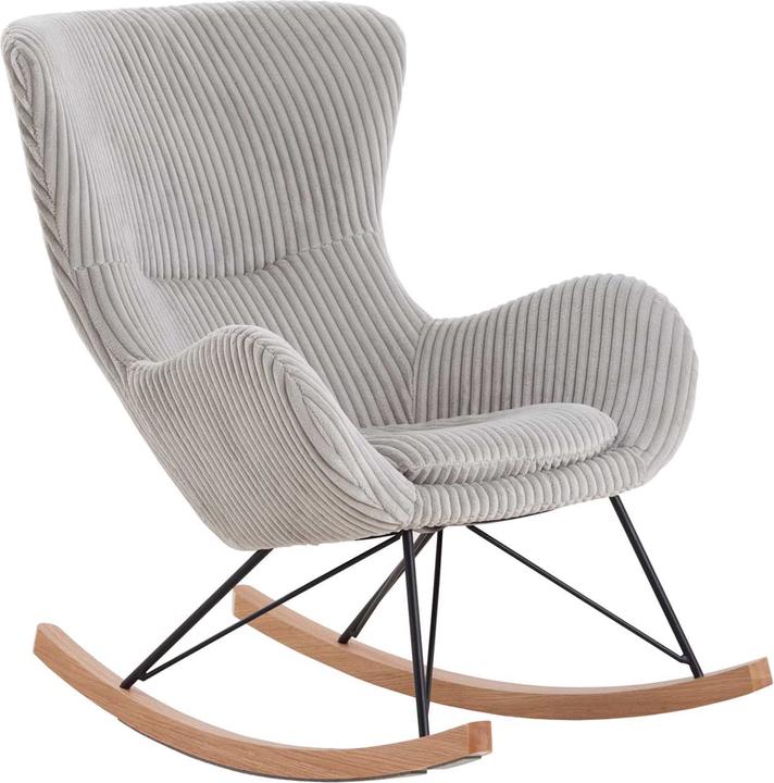 Immagine prodotto SalesFever Sedia a dondolo Texture Tessuto Grigio