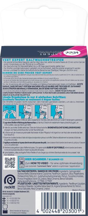 Produktbild Veet Expert Kaltwachsstreifen Gesicht (20 x, 27 g)