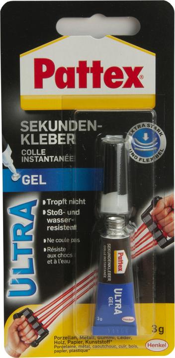 Actual product image Pattex Ultra Gel superglue (3 g, 3 ml)