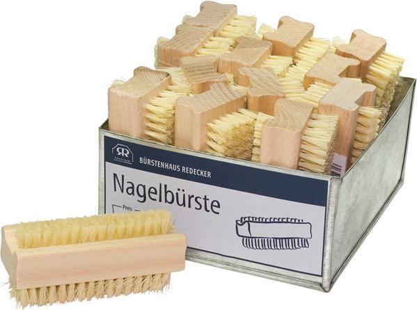 Produktbild Bürstenhaus Redecker Nagelbürste Buche natur Fibreborsten Display mit 12 Stück