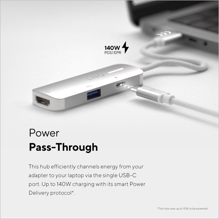 Produktbild LINQ Connects 3in1 USB-C Multiport Hub (USB-C, 3 Ports)