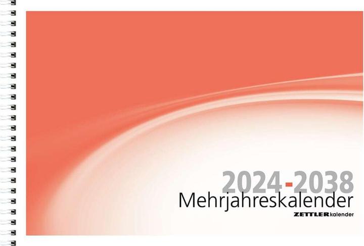 Actual product image Multi-year calendar - 15 years - 29,9x20,6 cm - 6 months on 1 page - Multi-year planner - (Hardcover, German)
