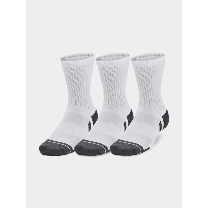 Actual product image Christina Aguilera Under Armour Performance Cotton Mid-Crew Socks White (3x) (36, 42)