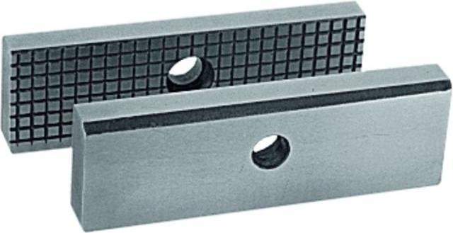 Image du produit Allmatic Paire de mors de serrage avec rainures longitudinales et transversales