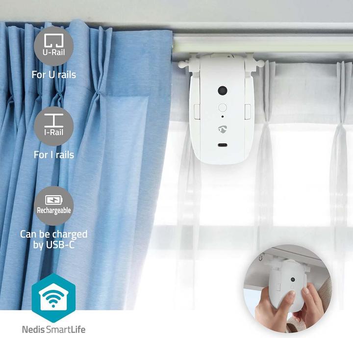 Actual product image Nedis SmartLife Curtain Robot