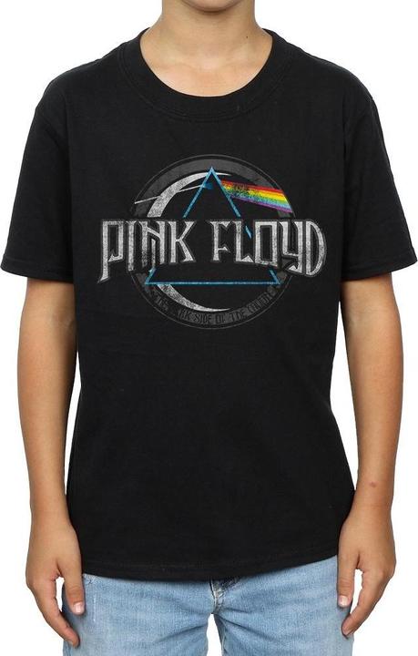 Actual product image Pink Floyd Boys Dark Side Of The Moon Circular Logo T-Shirt (128)
