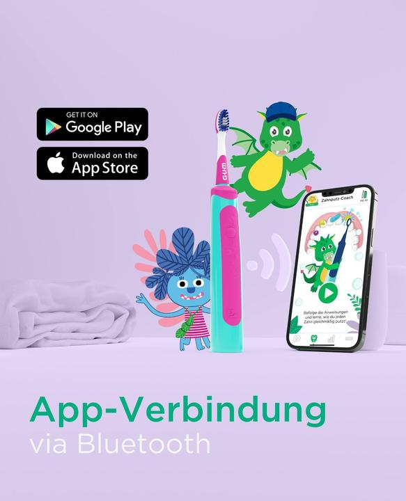 Immagine prodotto GUM Playbrush intelligente Schalzahnbürste (Spazzolino sonico)