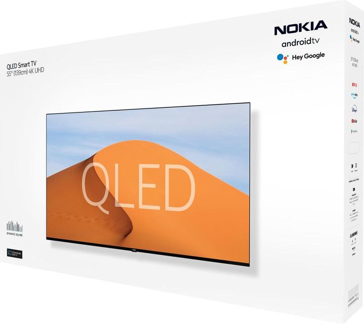 Productafbeelding Nokia QNR55GV215ISW TCS SMA XXX UHD 139 QNR55GV215ISW (55", QLED, UHD, 2022)