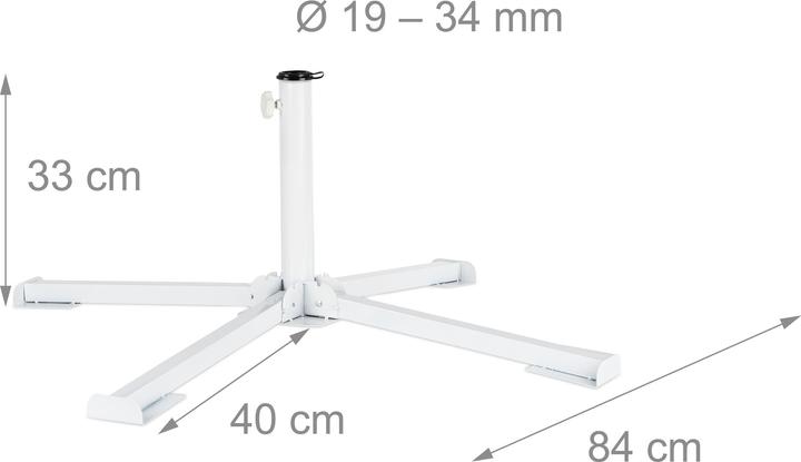 Immagine prodotto Relaxdays Piastra Supporto Ombrellone