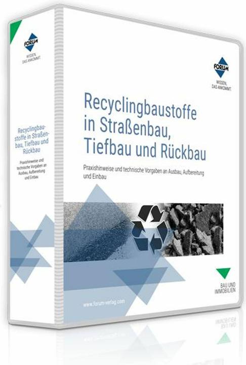Actual product image Recyclingbaustoffe in Strassenbau, Tiefbau und Rückbau (German, 2024)