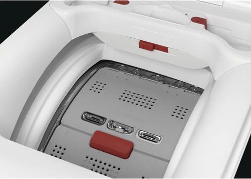 Produktbild AEG L6TBG623 Waschmaschine Freie Aufstellung Top loading 6 kg 1151 rpm D Weiss (6 kg, Unten)