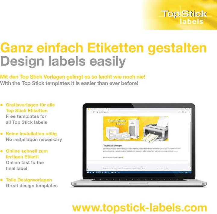 Produktbild TopStick HERMA Etiketten Universal