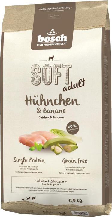 Produktbild Bosch Petfood Soft Hühnchen + Banane (Adult, 1 Stk., 12500 g)