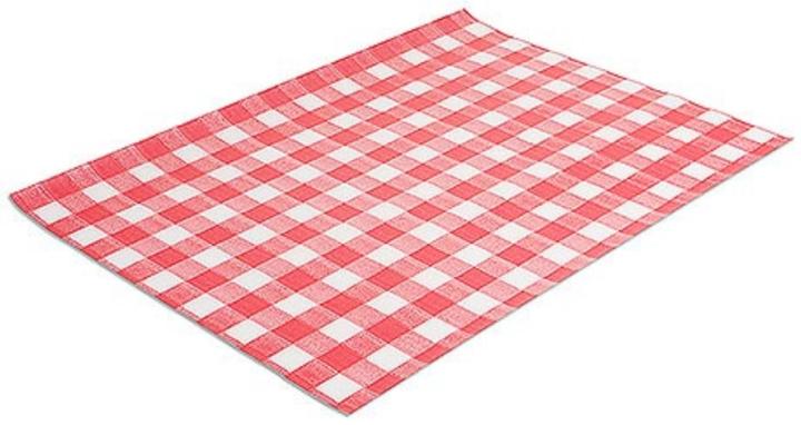 Contacto Wachspapier, Karomuster rot-weiss, 500 Blatt 35 x 25 cm (500 x)
