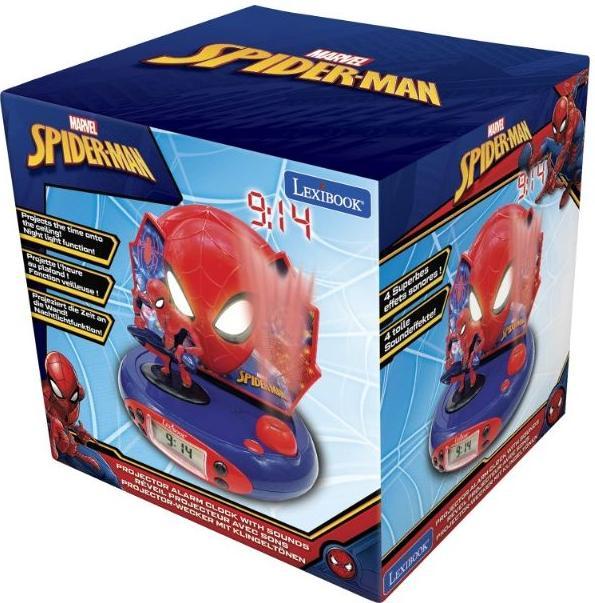 Actual product image Lexibook Projection alarm clock Spiderman
