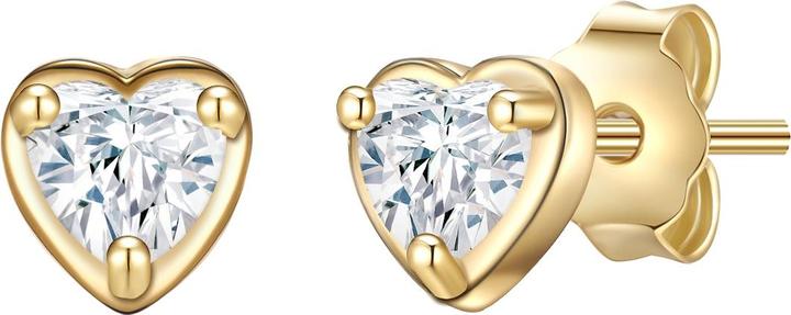Actual product image Glanzstücke München Ladies Heart Sterling Silver Topaz Yellow Gold - 31462 (Sterling Silver)