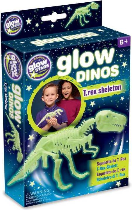 Actual product image Brainstorm T-Rex Skeleton Glow in the Dark