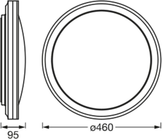 Immagine prodotto Ledvance Smart+ Orbis Circle bianco 46 cm Nero 36W 1500 lum TW+RGB (2400 lm)