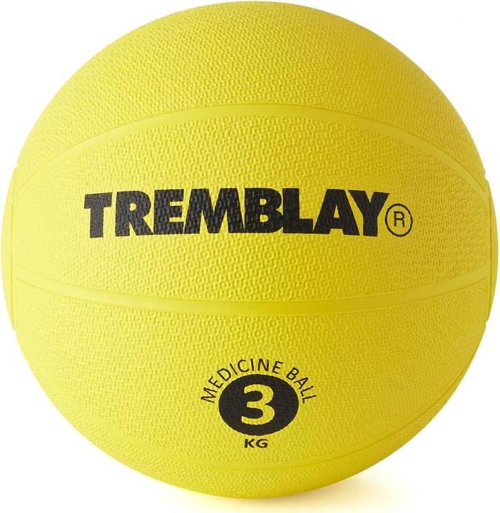 NoName Palla di peso TREMBLAY Palla medica 3kg D23cm Giallo per il lancio (3 kg, 230 mm)