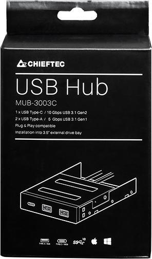Produktbild Chieftec MUB-3003C (USB-C, 2 Ports)
