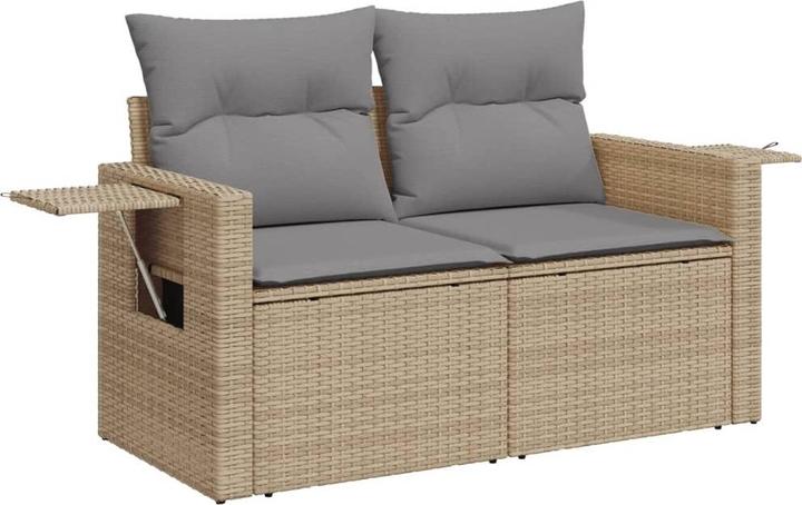 Produktbild VidaXL Gartenmöbel Sofa Garnitur Gartengarnitur Garten Sitzgruppe 7-tlg. Beige