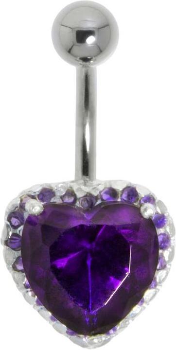 Actual product image Bijouteria Bellypiercing (Stainless steel, Silver 925, Crystal)
