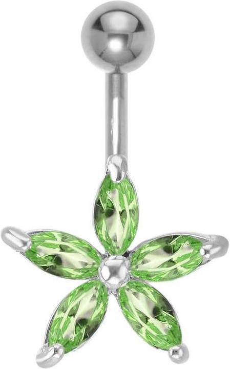 Bijouteria Bauchpiercing (Edelstahl, Messing, Kristall)
