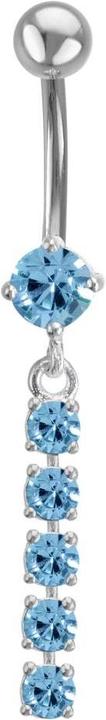 Produktbild Bijouteria Bauchpiercing (Edelstahl, Silber 925, Zirkonia)