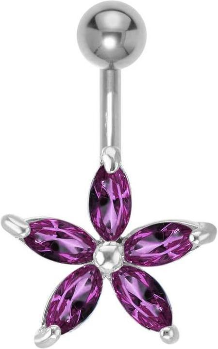 Bijouteria Bauchpiercing (Edelstahl, Messing, Kristall)