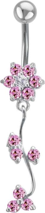 Bijouteria Bauchpiercing (Edelstahl, Silber 925, Zirkonia)