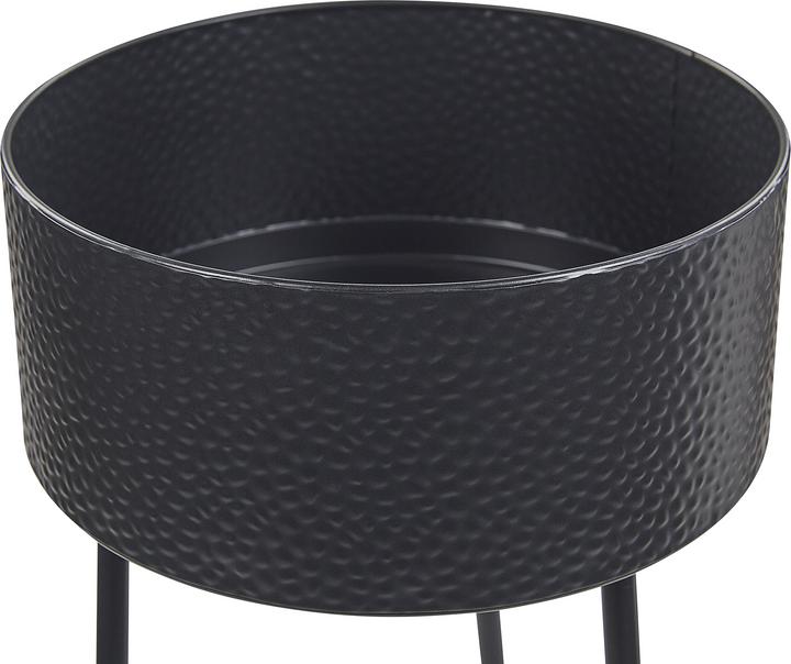 Image du produit Beliani Support pour plantes noir ⌀24 cm LEIKA (33 cm)