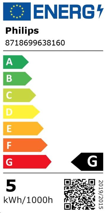 Energielabel Philips Professional LED E27 21 W = 80 Neutraal wit (E27, 21 W, 3000 lm, 6 x, D)