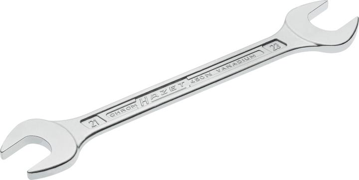 Actual product image HAZET Double open-end wrench 450N-21X23 ∙ Outside hexagon profile ∙ 21 x 23 mm