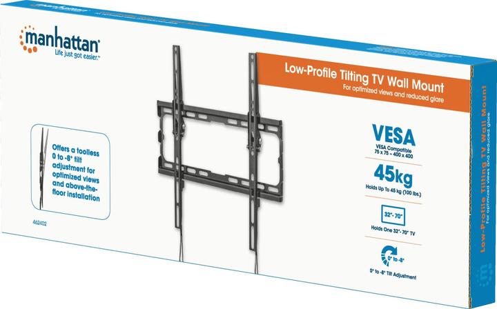 Image du produit Manhattan Support TV mural ultraplat pour les écrans de 81,28 à 177,8cm de 32 à 70pouces, et (Mur, 70", 48 kg)