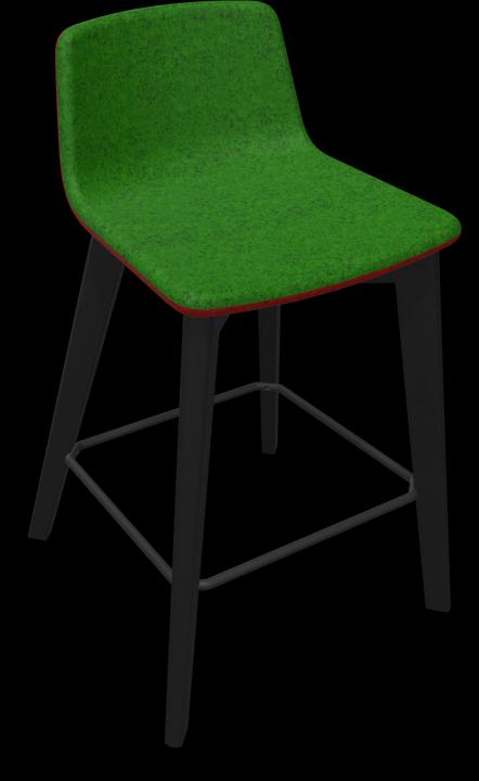 green melange, Ash stained black