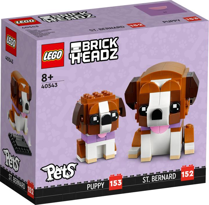 Image du produit LEGO BrickHeadz Bernhardiner 40543 (40543, LEGO Brickheadz, LEGO difficiles à trouver)