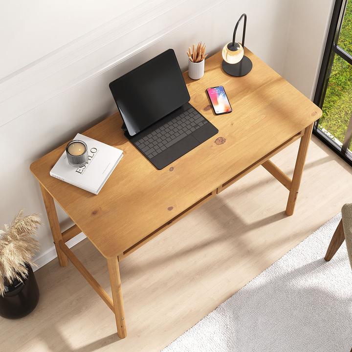 Image du produit IDIMEX Schreibtisch RODRIGO mit 2 Schubladen – Eiche