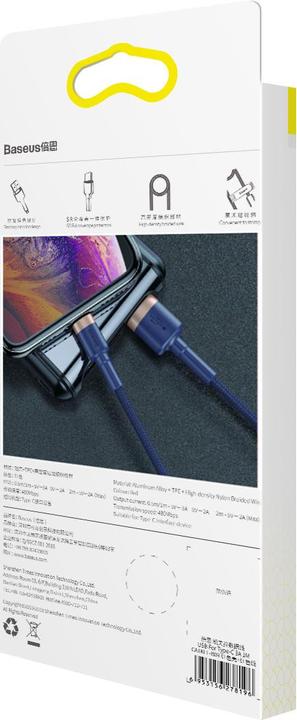 Actual product image Baseus USB A – Lightning (2 m)