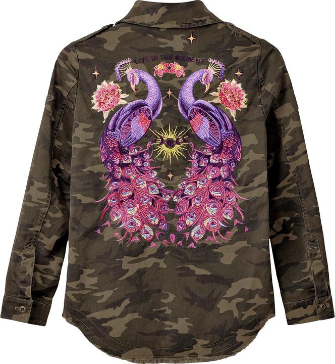 Actual product image Joe Browns BOUTIQUE Embroidered Camo Jacket (36)