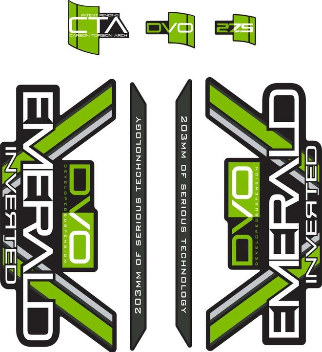 DVO Decal Set, 26", Emerald, green SALE