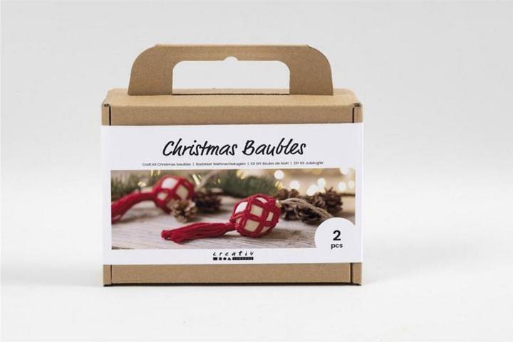 Produktbild Creativ Company Bastelset Weihnachtskugeln Macrame