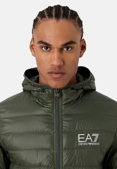 Actual product image Emporio Armani EA7 jacket Core Identity quilted jacket with hooded collar (XXL)