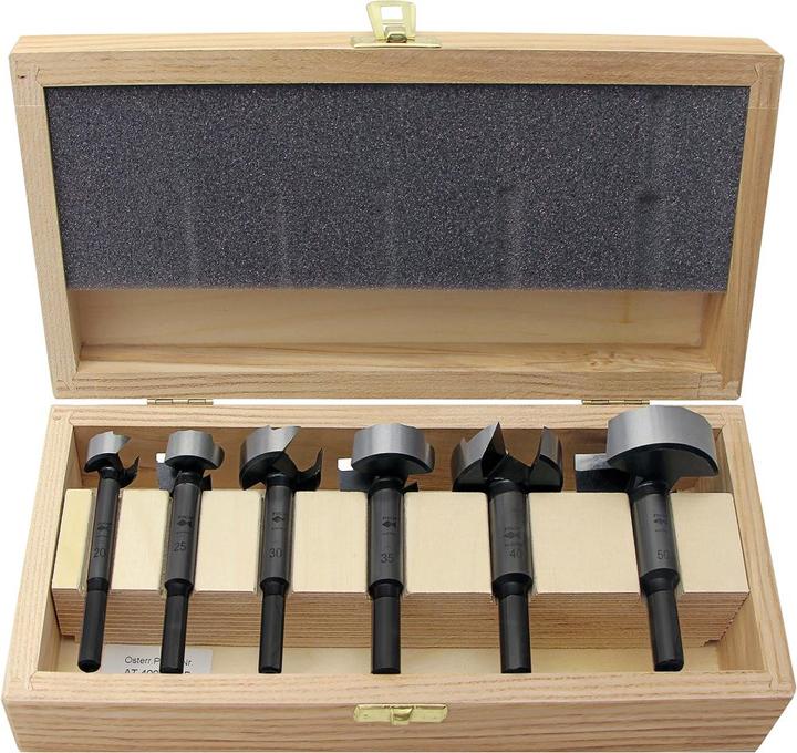 Actual product image Fisch Tools Forstner drill set type 0317 (20, 25, 30, 35, 40, 50 millimetres)