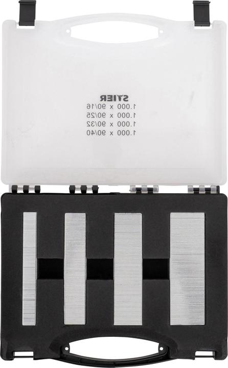 Produktbild Stier Heftklammern Typ 90 im Handwerkerkoffer 16 - 40 mm (1 x)